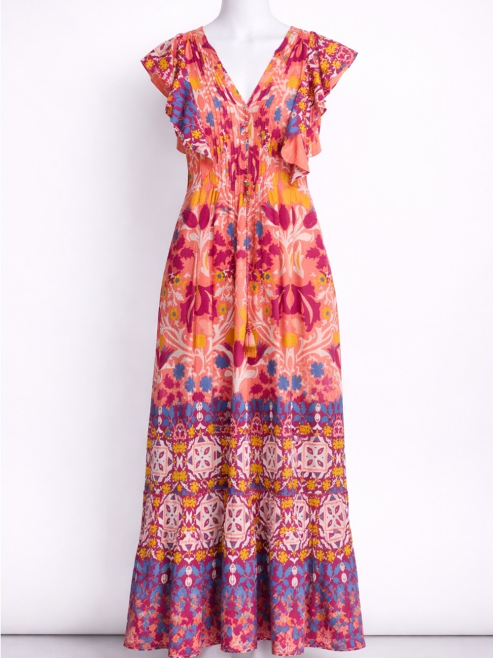 NWT Anthropologie  Maeve CASSANDRA Floral Maxi Dress, XS